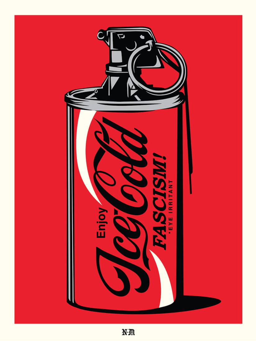 Never Made 'Ice Cold Fascism' (Red) Print Available