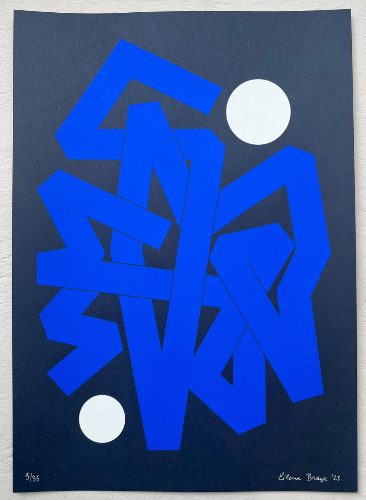 Eilena Braye 'Invisible Currents Blue' Print Available