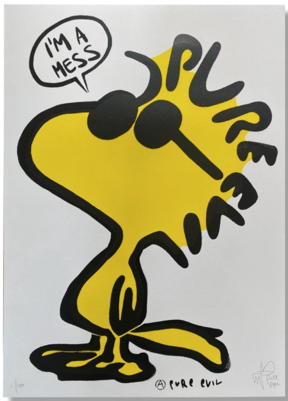 Pure Evil 'I'm A Mess' Print Available