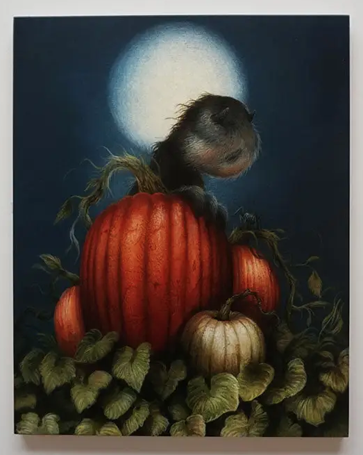 Dan May 'Quiet Company' Wood Print Available