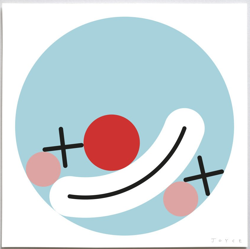 James Joyce 'Clown Blue' Print Available