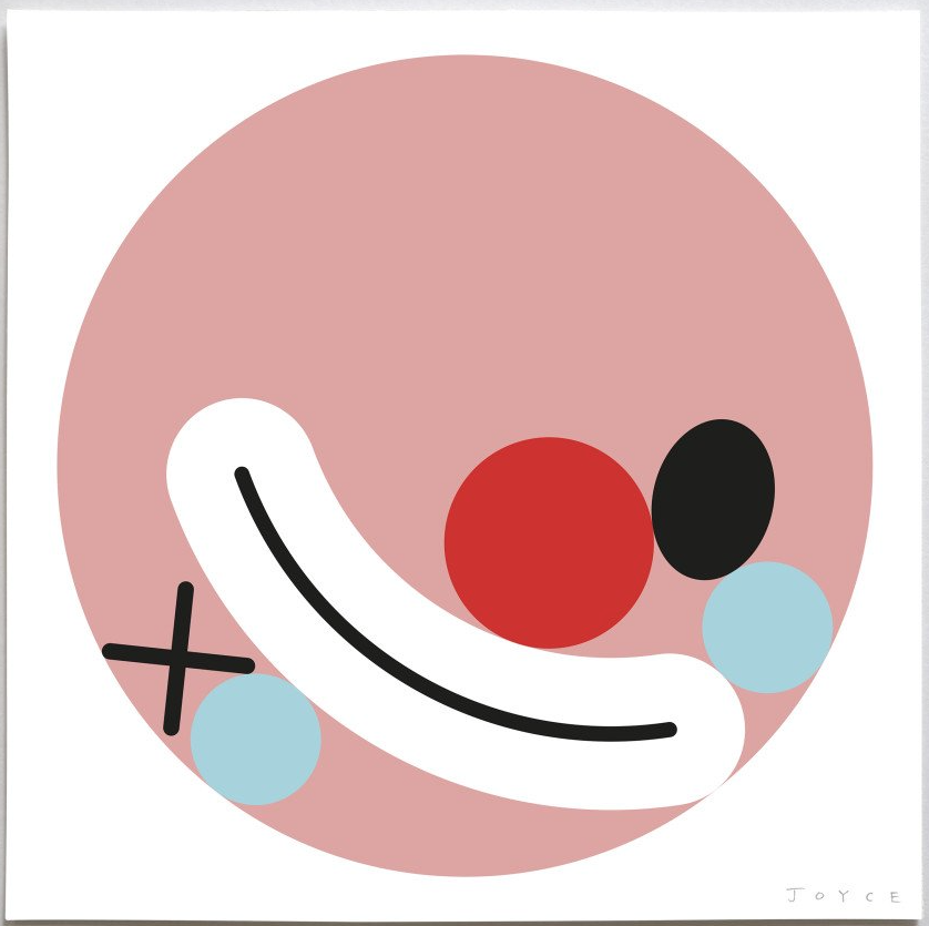 James Joyce 'Clown Pink' Print Available