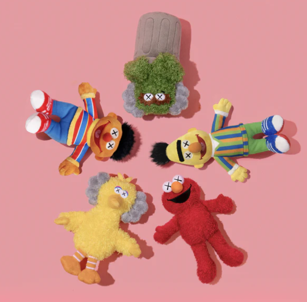 KAWS 'Sesame Street' Water Parade Plush Keychains Coming Soon
