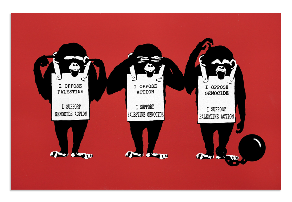No Not Banksy 'See No Evil, Hear No Evil &amp; Keep Your Mouth Shut' Print Available