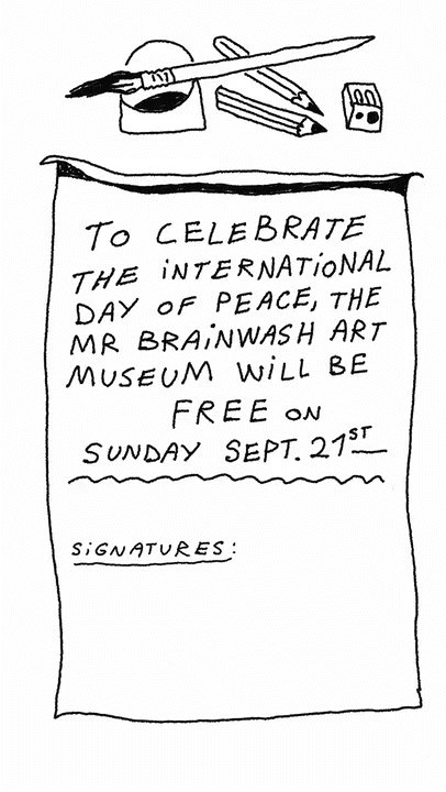 Mr Brainwash 'Free Museum Day' September 21st
