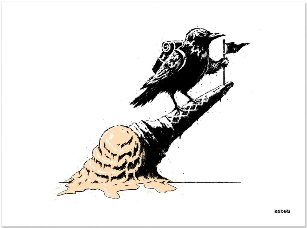 Zedsy 'Melting Point' Tropical Print Available