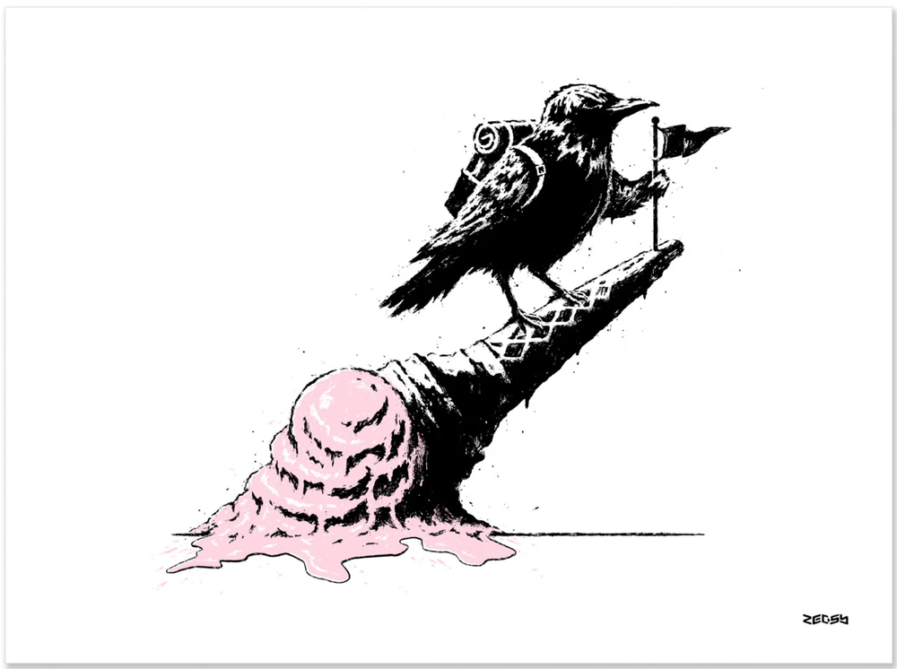 Zedsy 'Melting Point' Strawberry Print Available