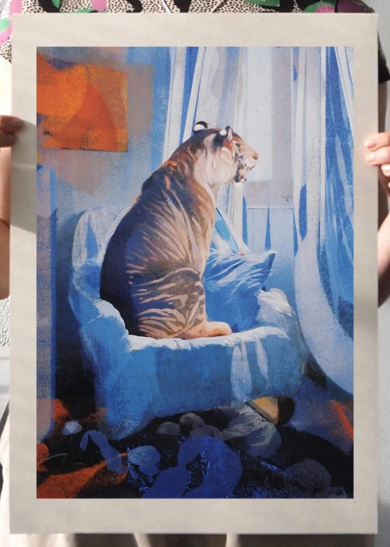 Georgia Green 'The Blue Room' Print Available