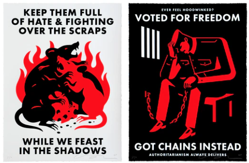 Cleon Peterson 'Full Of Hate &amp; Hoodwinked' Prints Available