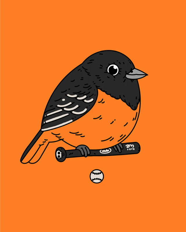 Mike Mitchell 'Oriole II' Print Available