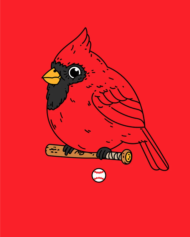 Mike Mitchell 'Cardinal II' Print Available