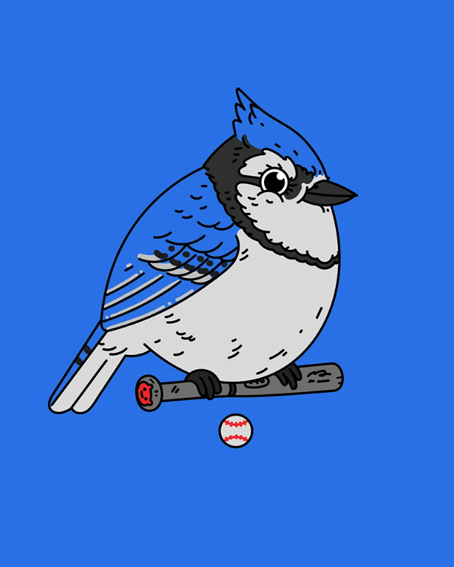 Mike Mitchell 'Blue Jay II' Print Available