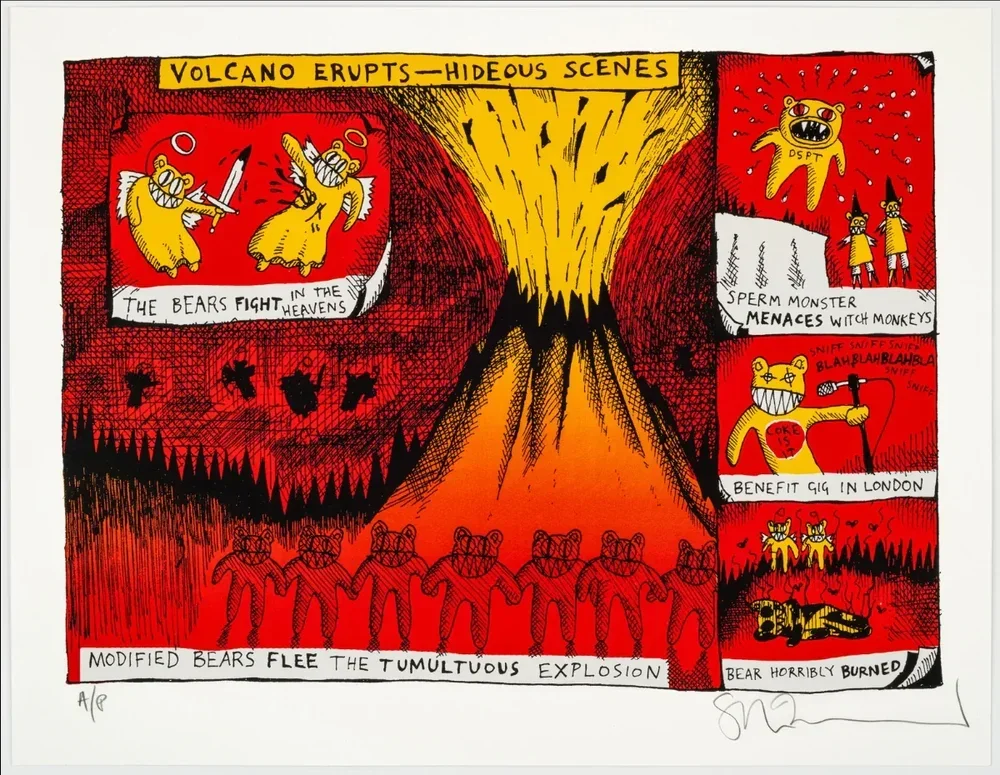 Stanley Donwood 'Tumultuous Explosion' Print Available