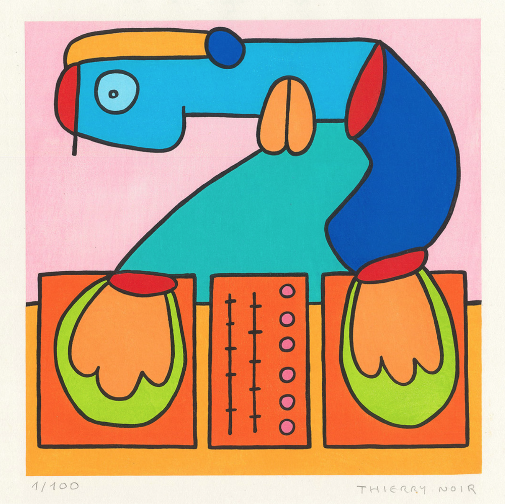 Thierry Noir 'The Energy Of The Dance Floor Comes Straight Back To My Ears' Print Release Details