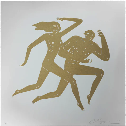 Cleon Peterson 'Exile' GOLD Print Available