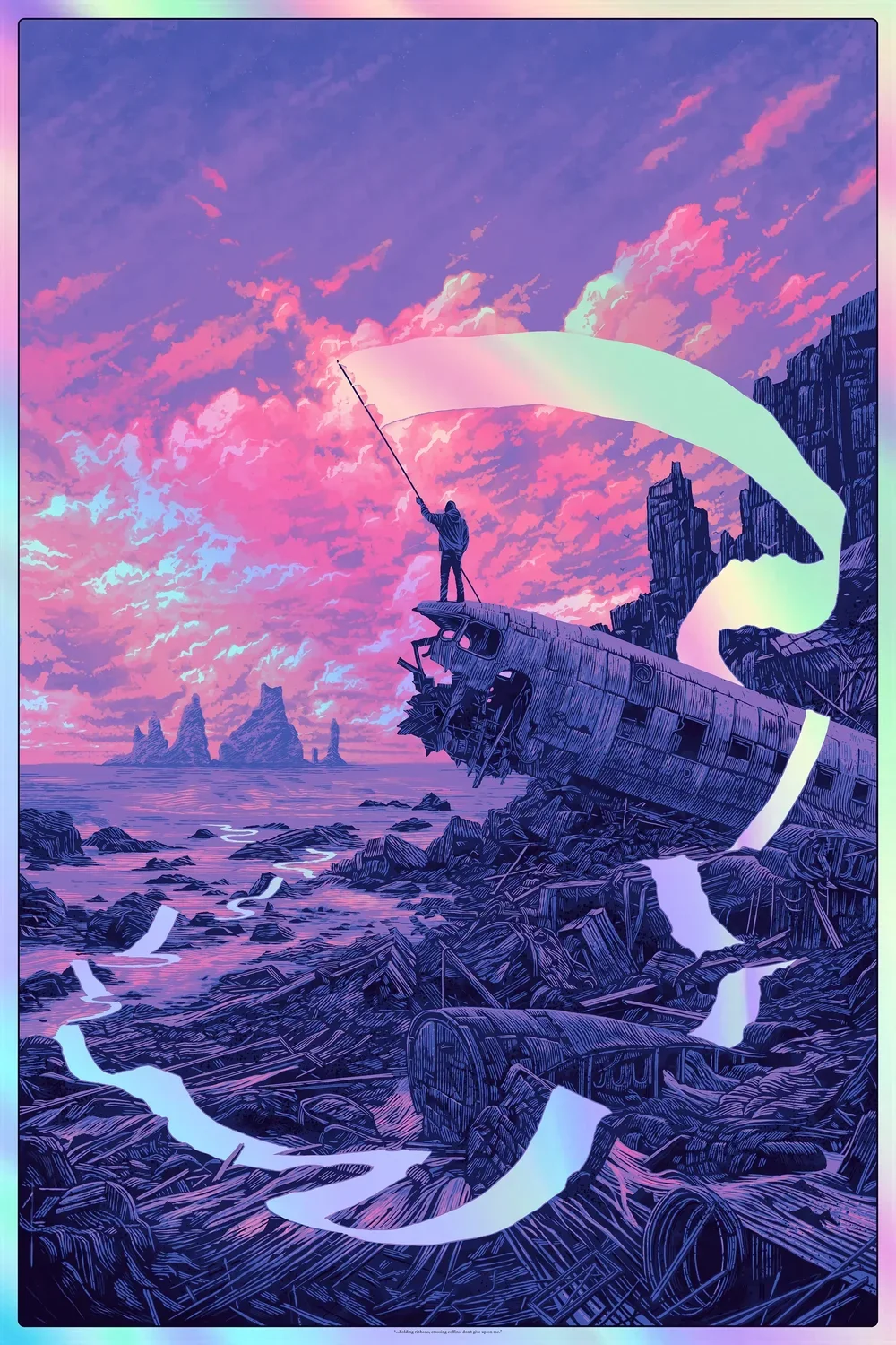 Daniel Danger 'Holding Ribbons, Crossing Coffins' Variant Available