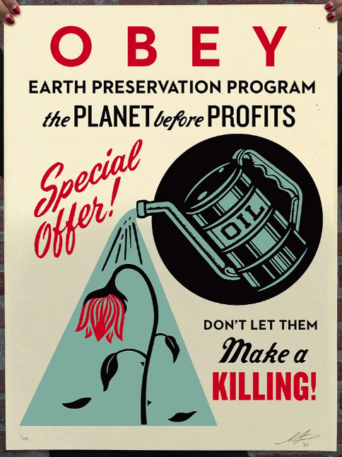 Shepard Fairey Obey' Earth Preservation' Print Release Details