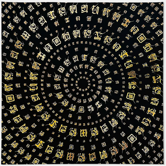 Cryptik 'Luminaries' Black/Gold Print Available