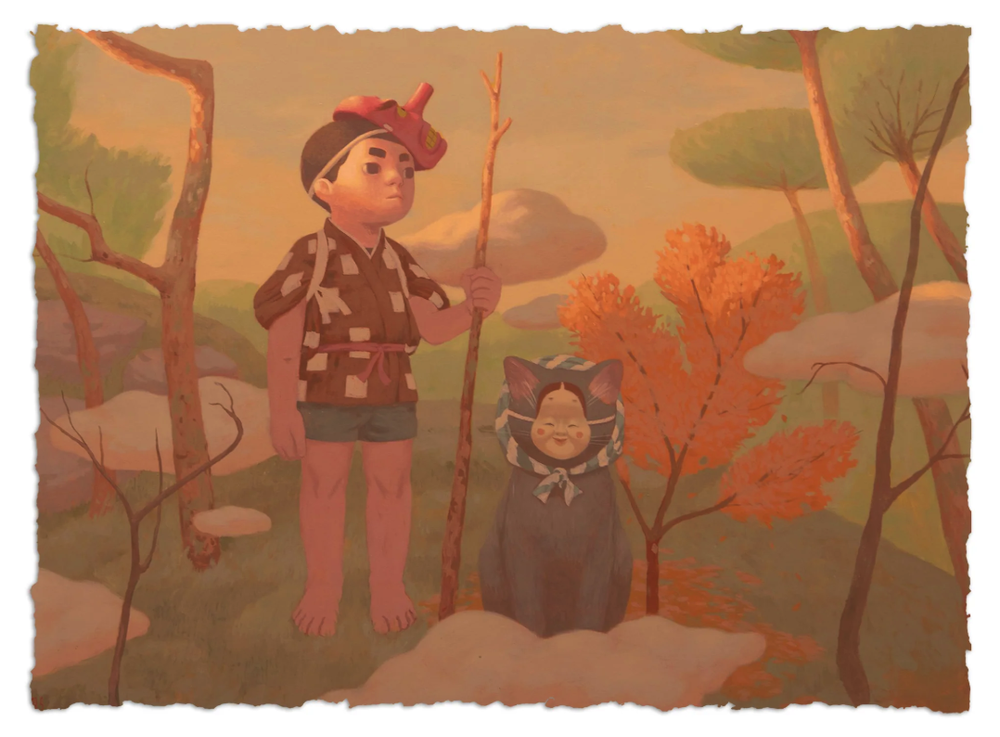 Mark Jeffrey Santos (Mr. S) 'Okame Cat' Print Available