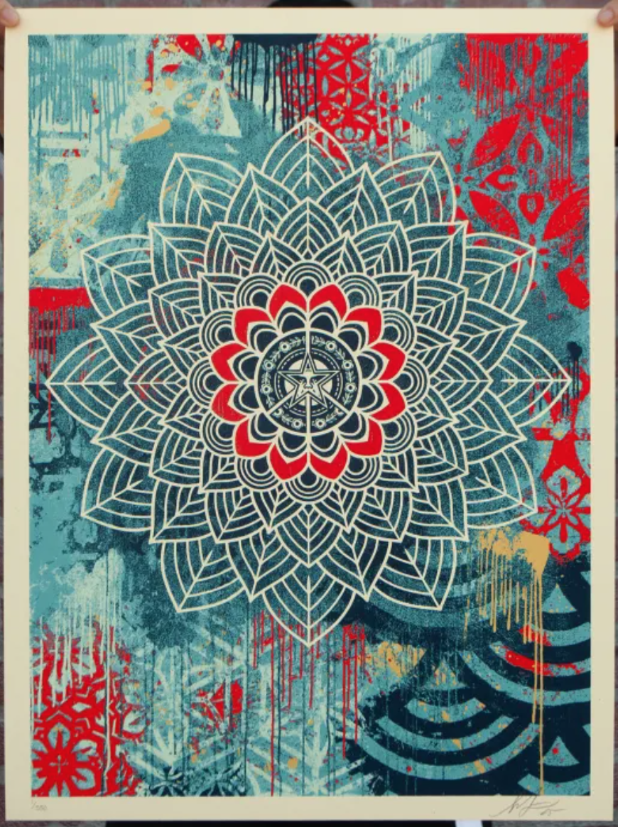 Shepard Fairey Obey 'Chaos Mandala 2' Print Re-Releasing This Week