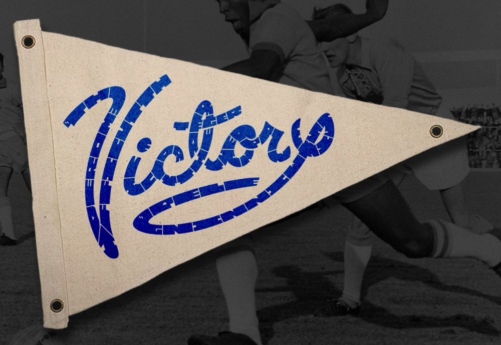 Tekst 'Victory' Banner Available