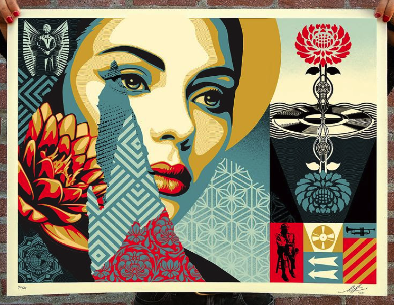 Shepard Fairey Obey 'Harmonious Elements' Print Release Details