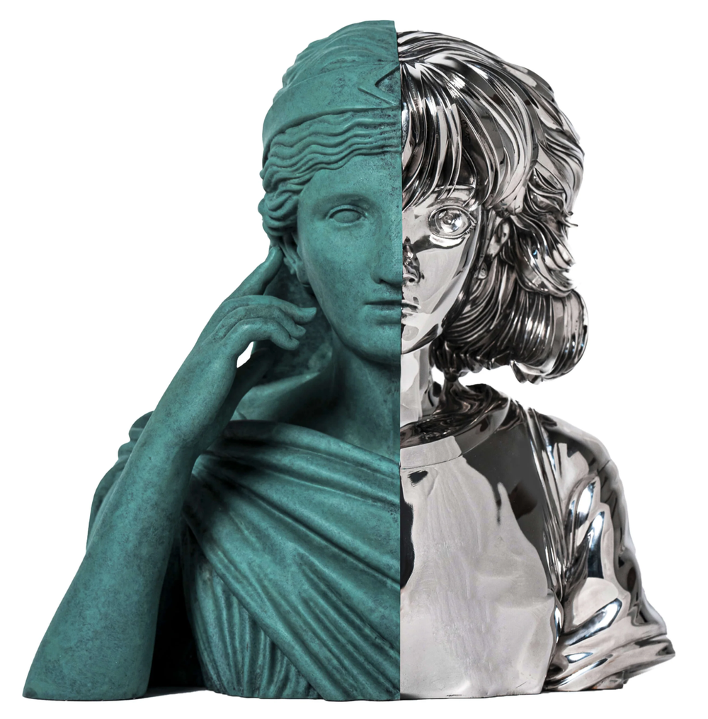 Daniel Arsham 'Split Bust' Sculpture Available