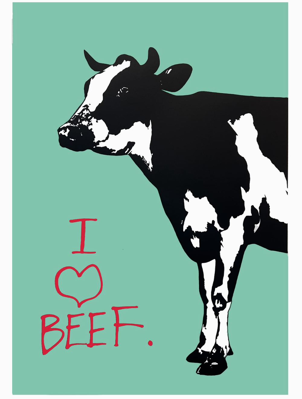 Blek Le Rat 'I Love Beef' Print Release Details