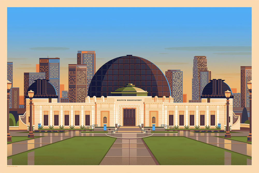 George Townley 'Griffith Observatory' Print Available
