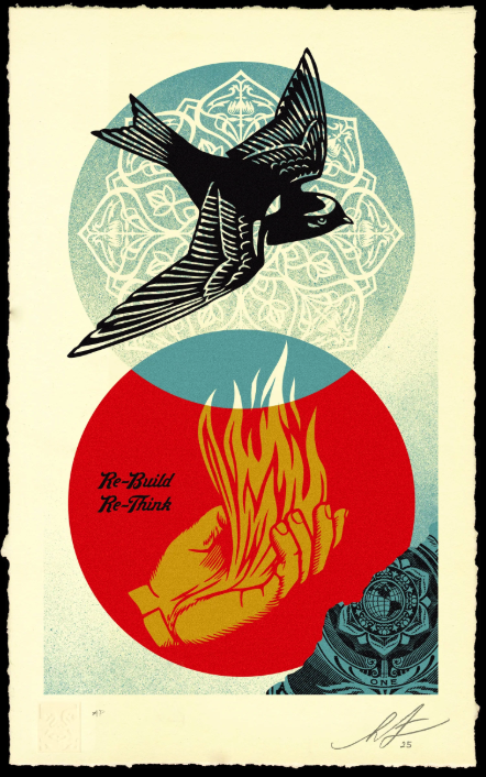 Shepard Fairey Obey 'Re-Build/Re-Think' Print Available
