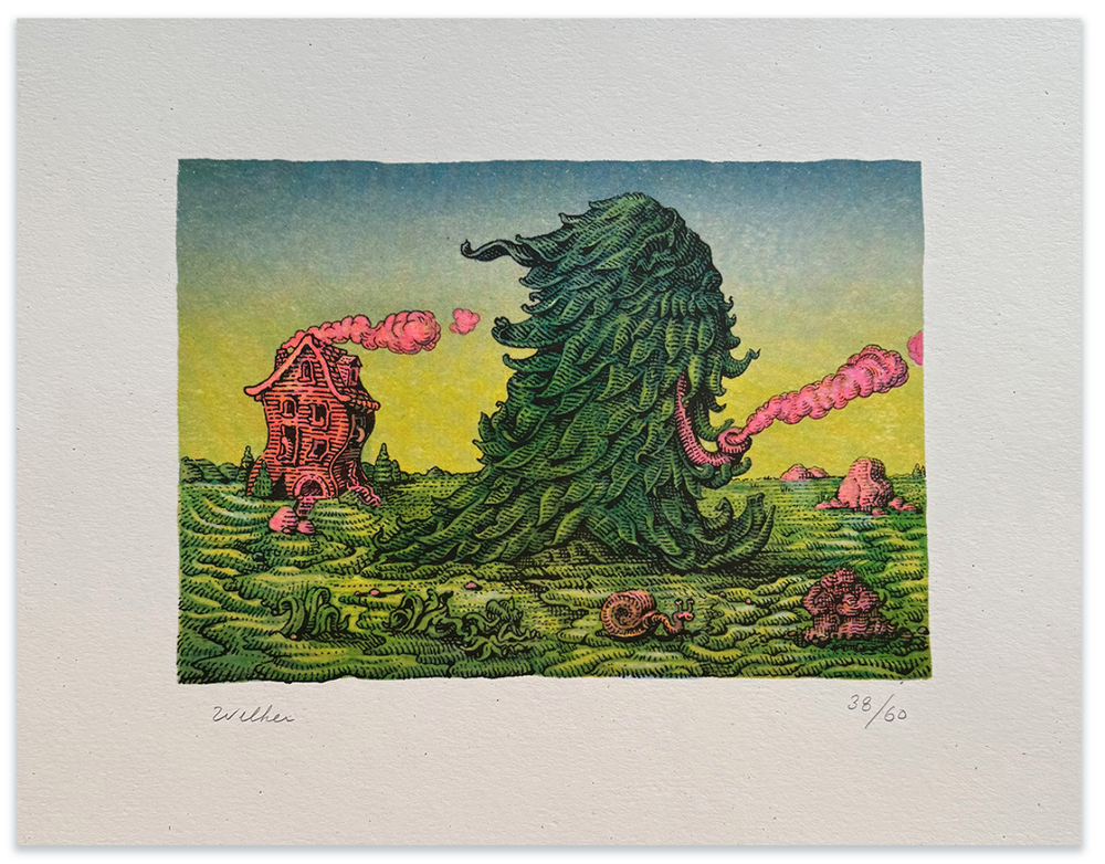 David Welker 'Mr Leafy' Print Release Details