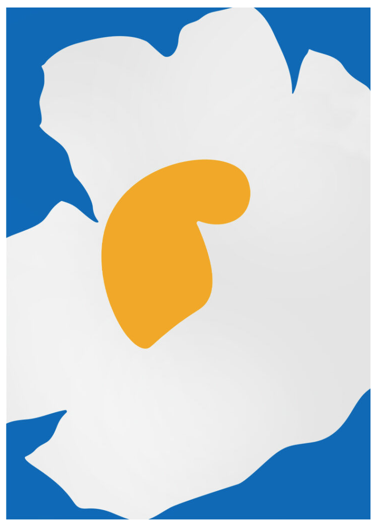 Paul Kremer 'Bloom Left Light Blue' Print Available