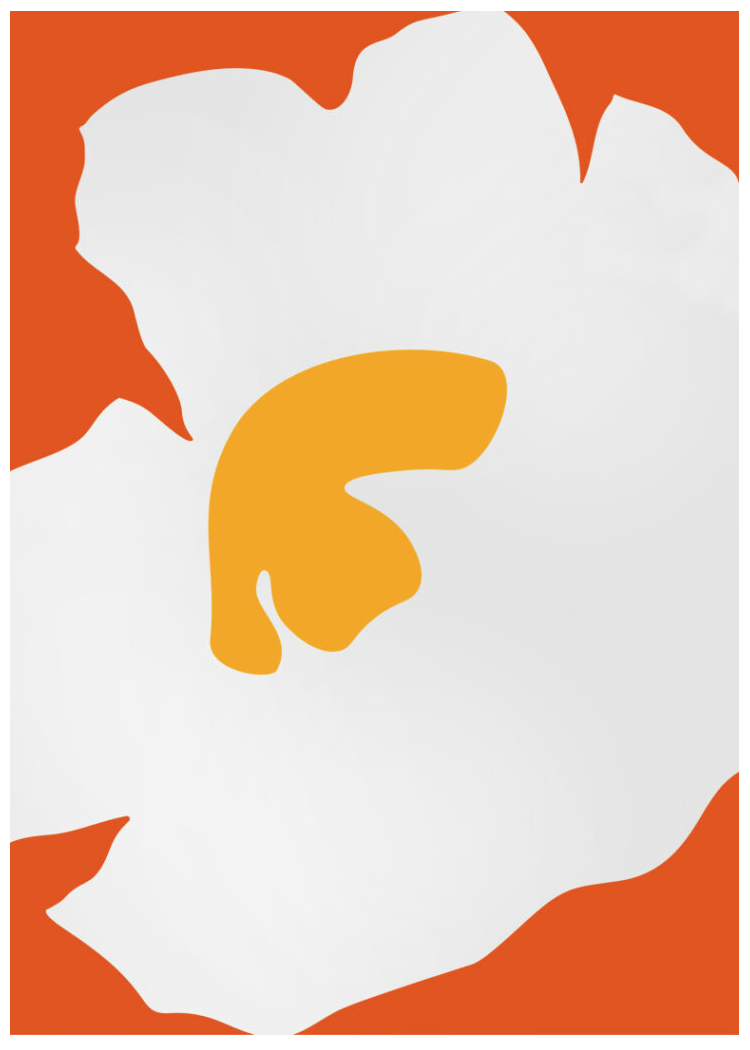 Paul Kremer 'Bloom Left Vermillion' Print Available