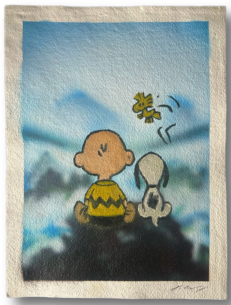 Timothy Gatenby 'Snoopy Above The Sea Of Fog' Original Available