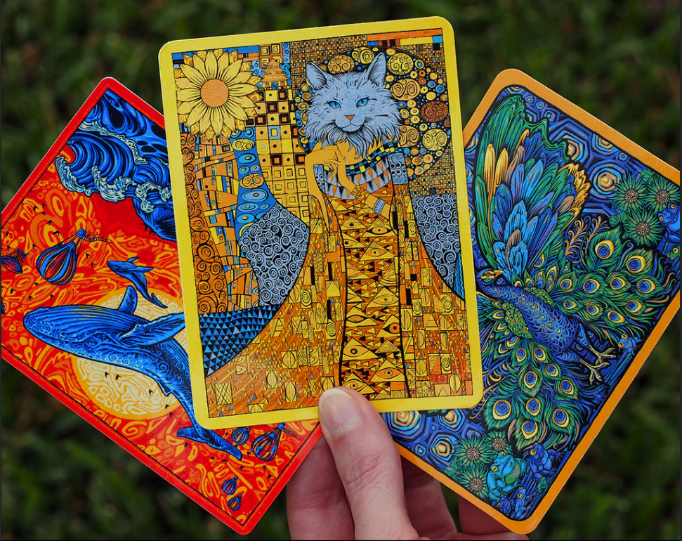 Todd Slater 'China Cat, Whale + Peacock' Stickers Available