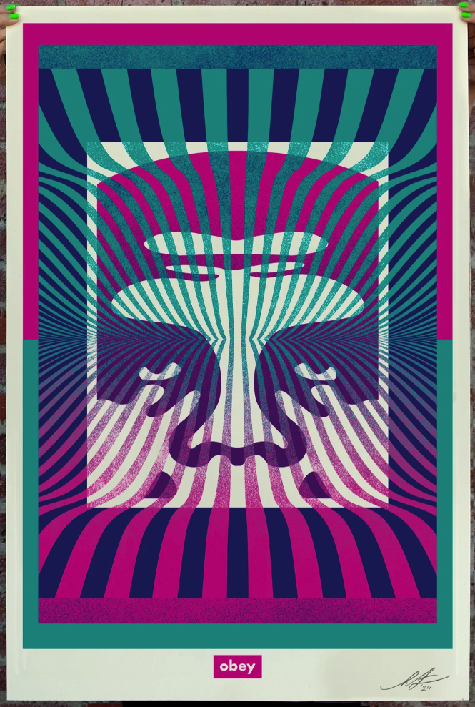 Shepard Fairey Obey 'Op Art Icon' Print Available