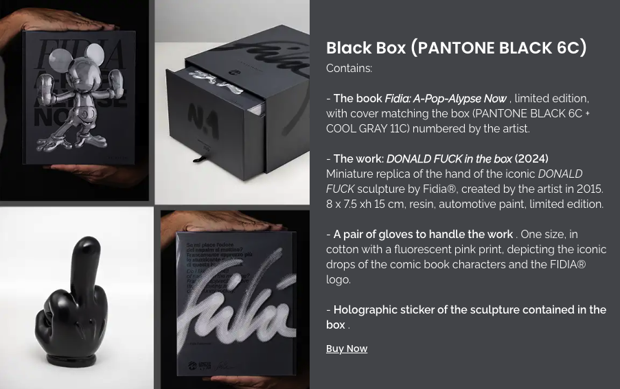 Fidia Falaschetti 'Donald Fuck' Black Box Available