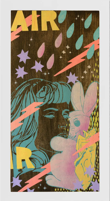 Faile 'Air Bunny Girl', 'Truth Happens Everyday', 'Doodle Dog Riot' + '718 Never Stop Fantasy' Originals Available