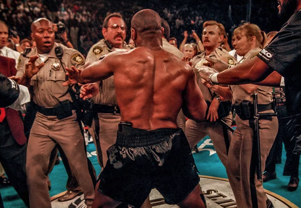 Mike Tyson vs The Cops At Evander Holyfield Fight Poster Available
