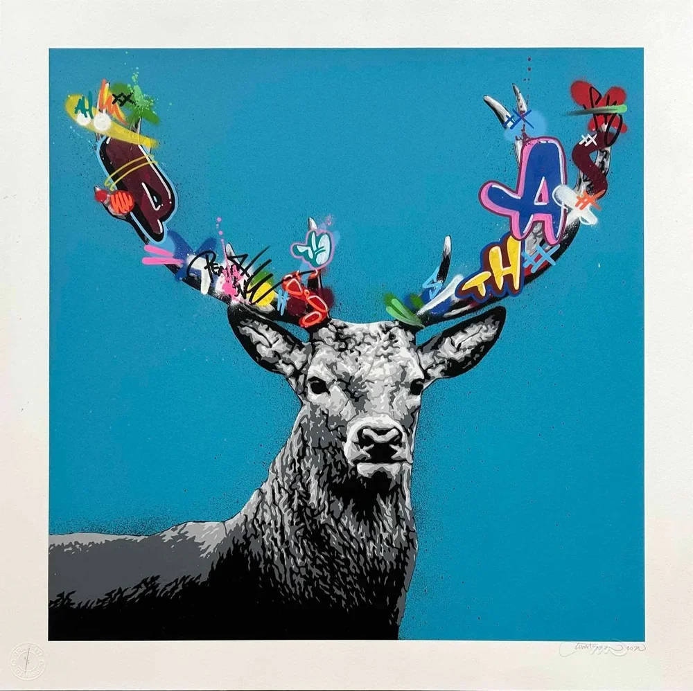 Martin Whatson 'Stag' Turquoise Print Application Open