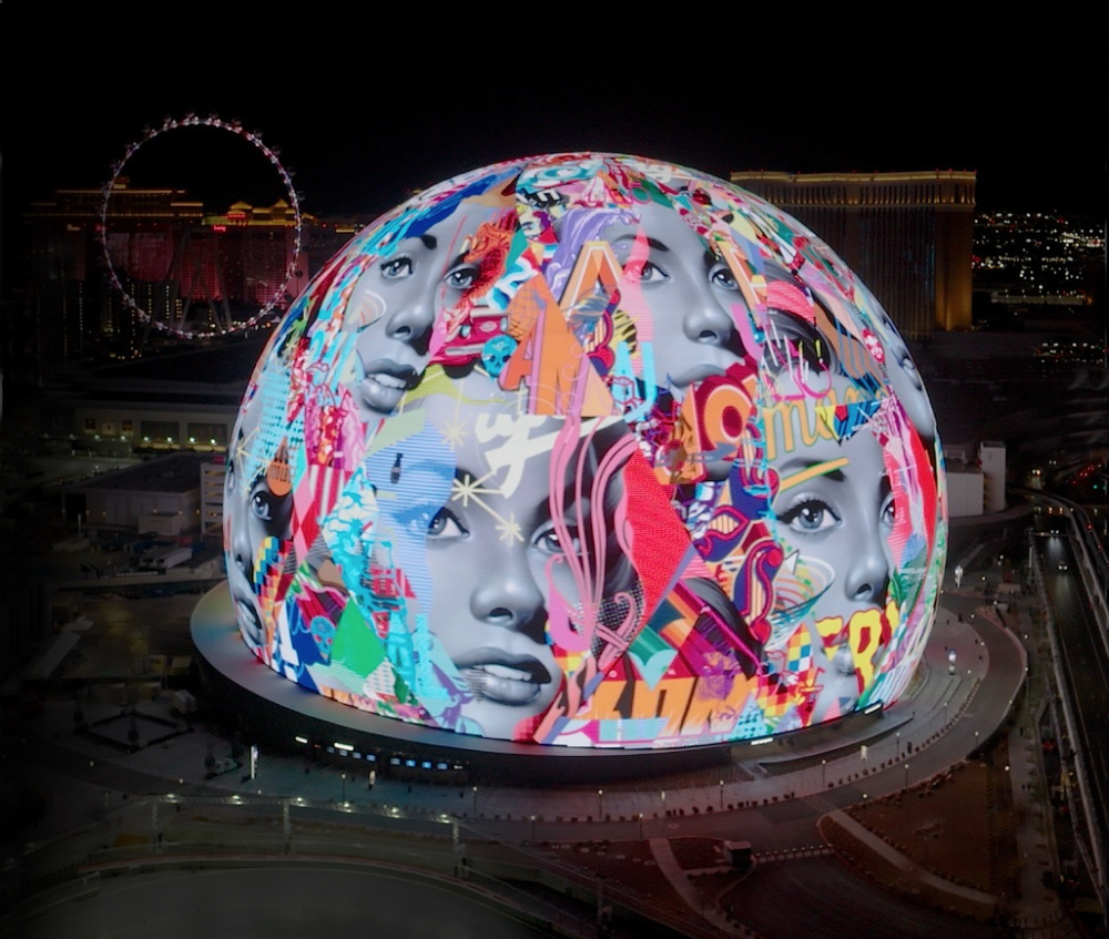 Tristan Eaton 'GEMMA' Featured On Las Vegas Sphere
