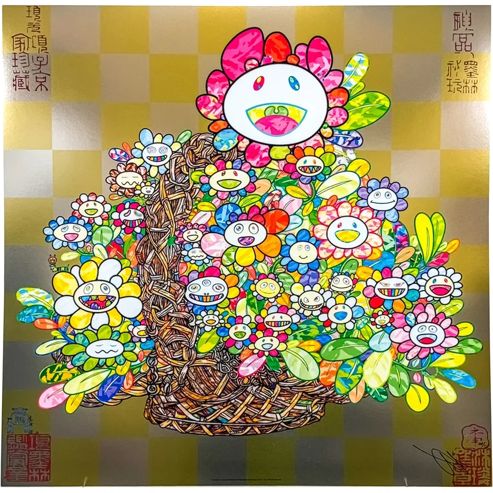 Takashi Murakami 'Bouquet In Basket' Print Release Details