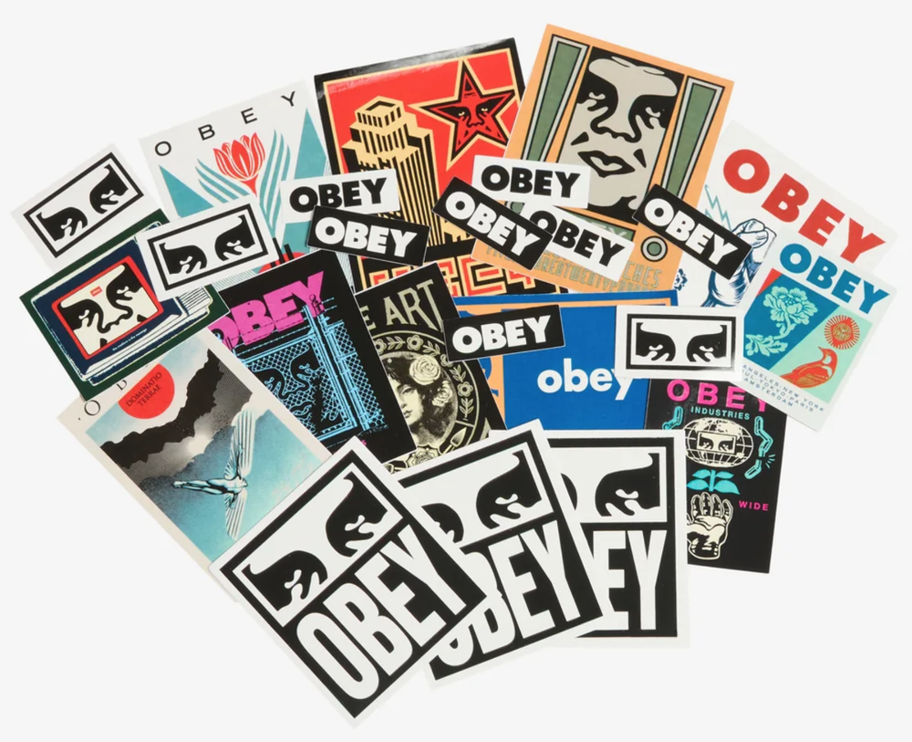 Obey Clothing Sticker Pack Available