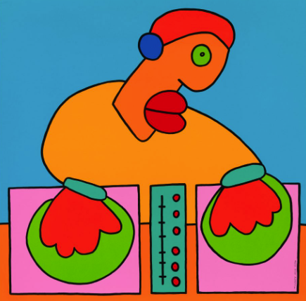 Thierry Noir 'The Energy Of The Moment Takes Us Through The Night' Print Available