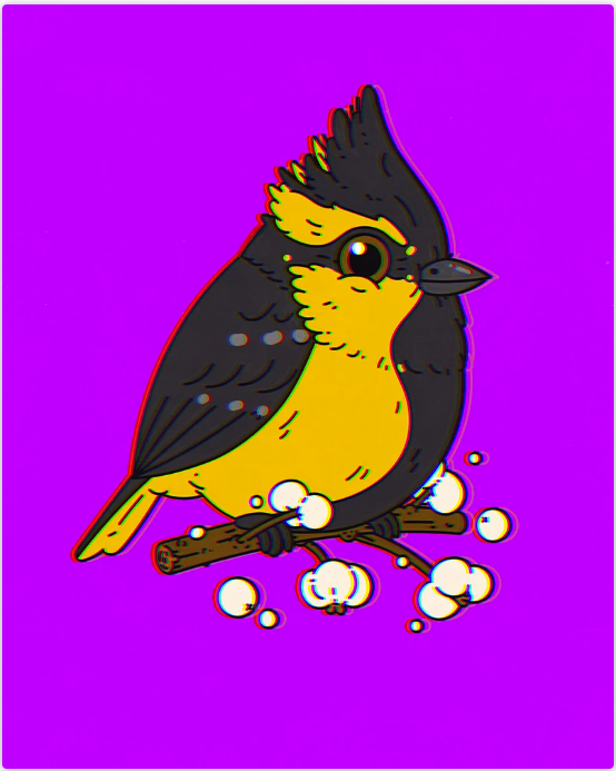 Mike Mitchell 'Himalayan Black-Lored Tit' Saturday Morning Prints Available