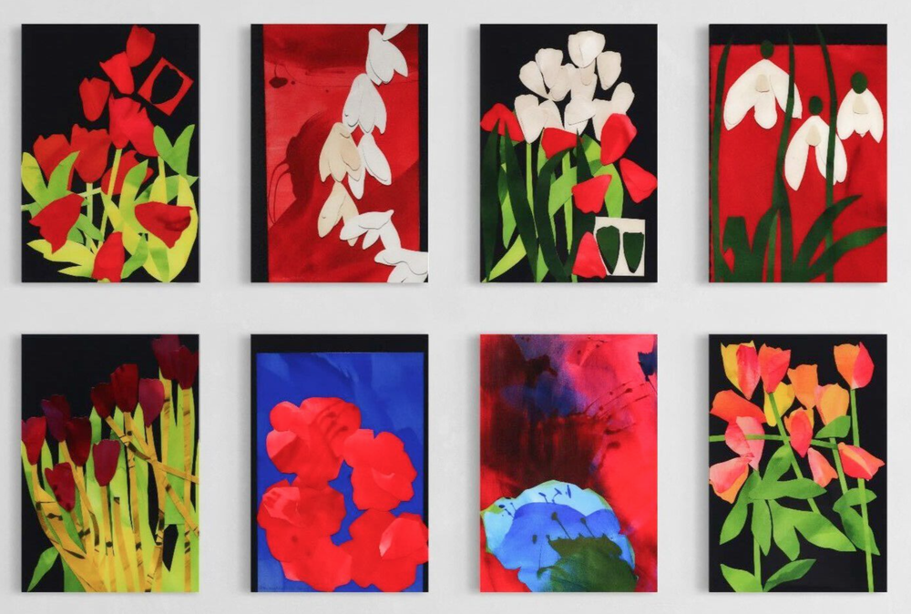 Brian Clarke 'Set Of 8 Collages' Prints Available