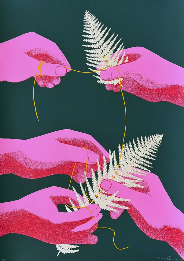 Genevieve Cohn 'Winter Camp' Print Available