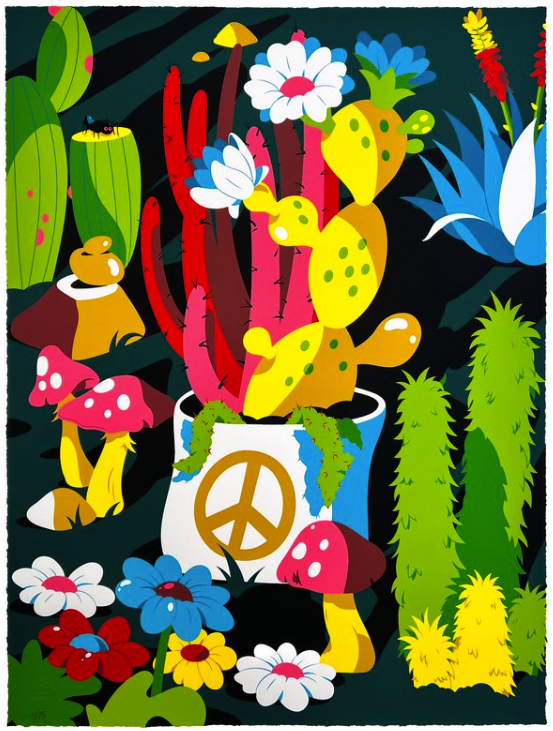 Dabs + Myla 'Peace Garden Meditation' Print Available