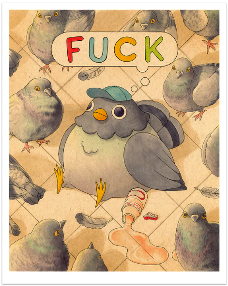 Felicia Chiao 'Alone In A Crowded Room' Print Available