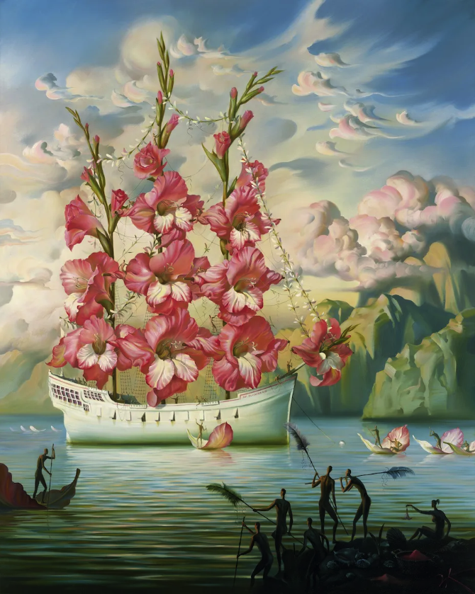 Vladimir Kush 'Arrival Of The Flower Ship' Print Available